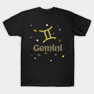 Star sign Gemini twins Symbol T-Shirt